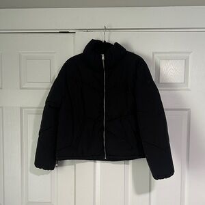 H&M Black Quilted Puffer Jacket